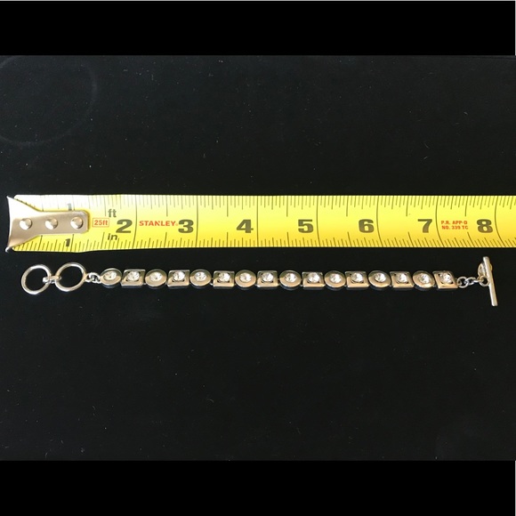 Silver tone Bracelet with Rhinestones - Picture 8 of 8